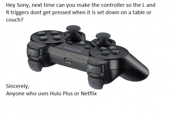I have one issue with the PS3 controller